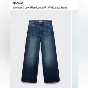 Mango wide leg jeans